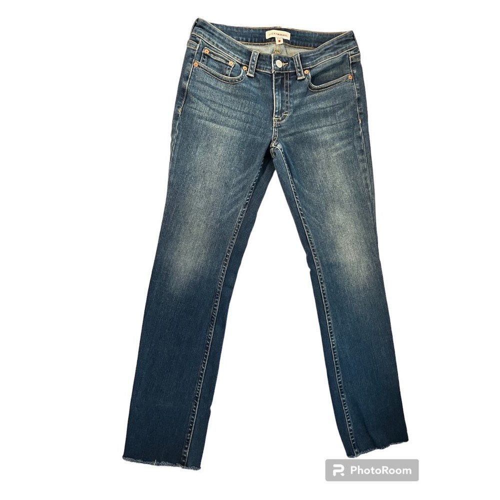 Lucky Brand Low Rise Flare Raw Hem Jeans 8/29 Regular
